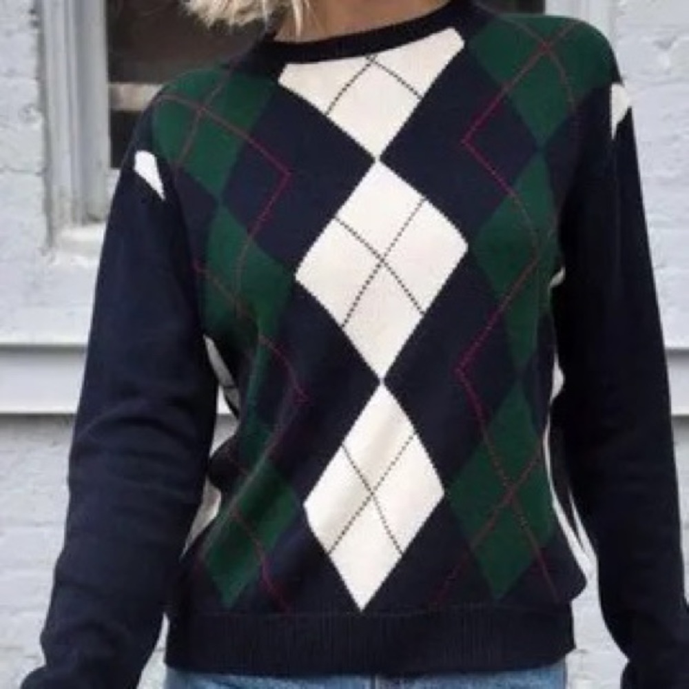 Brandy Melville Argyle Sweater
